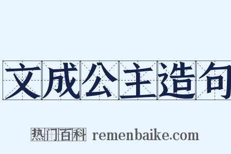 文成公主造句是什么意思的图片